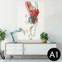 ポスター ウォールステッカー シール式ステッカー 飾り 594×841mm A1 写真 フォト 壁 インテリア おしゃれ 剥がせるwall sticker poster 014280 夏 貝殻 サンダル