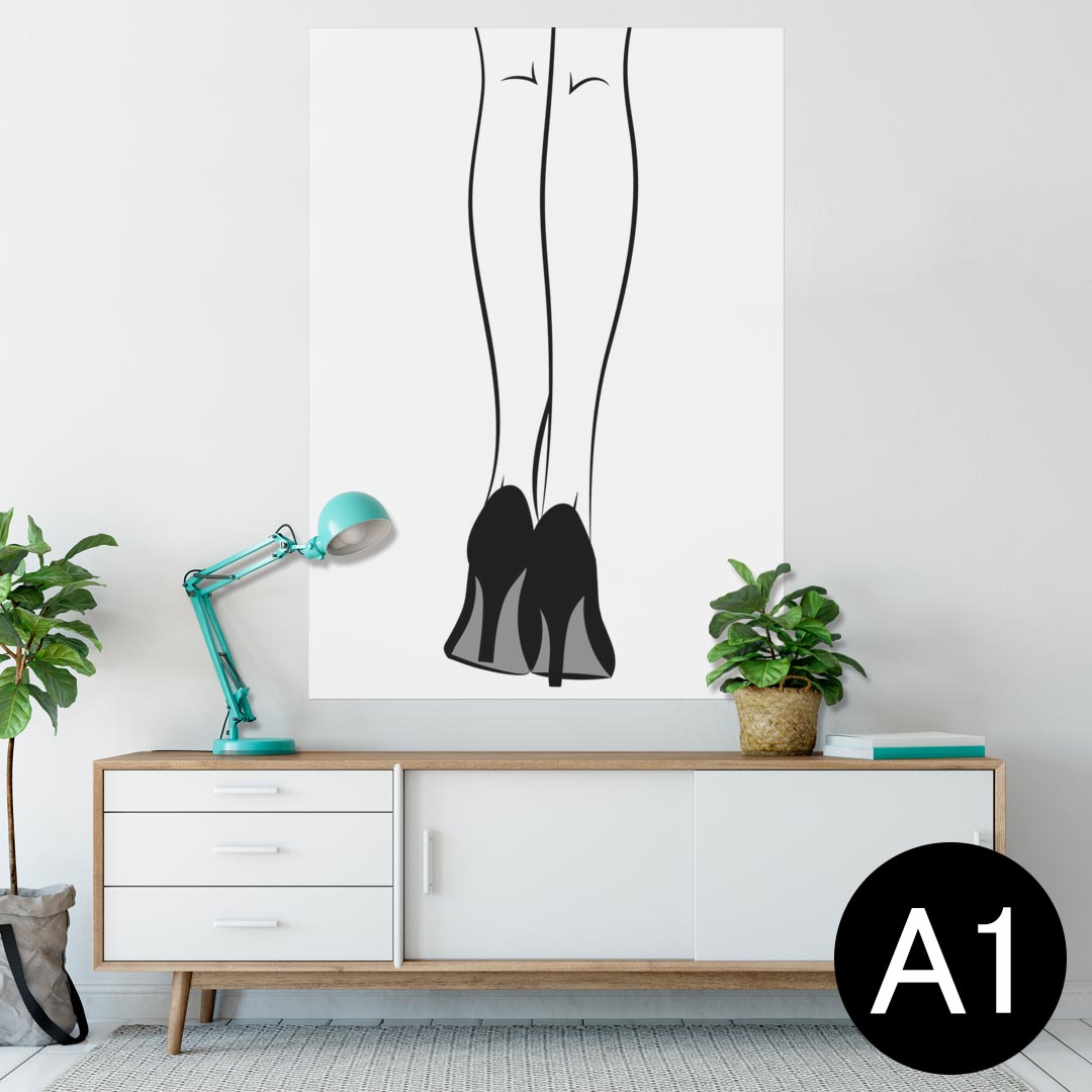 ポスター ウォールステッカー シール式ステッカー 飾り 594×841mm A1 写真 フォト 壁 インテリア おしゃれ 剥がせるwall sticker poster 014524 ファッション おしゃれ 靴