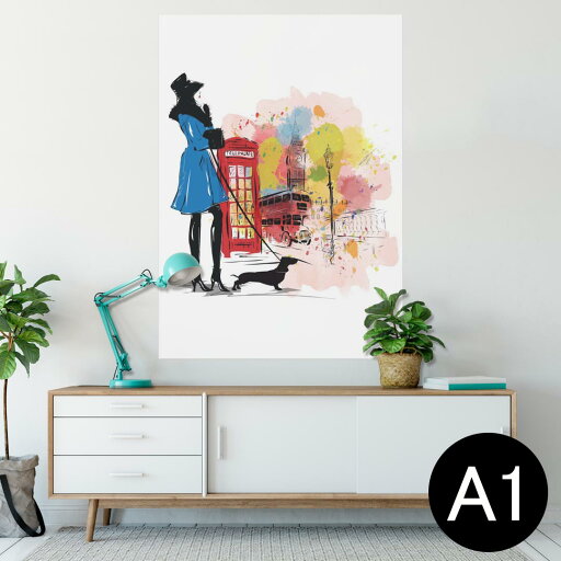 ポスター ウォールステッカー シール式ステッカー 飾り 594×841mm A1 写真 フォト 壁 インテリア おしゃれ 剥がせるwall sticker poster 014903 イラスト ロンドン 街 ポスター ウォールステッカー シール式ステッカー 飾り 594×841mm A1 写真 フォト 壁 インテリア おしゃれ 剥がせるwall sticker poster 014903 イラスト ロンドン 街