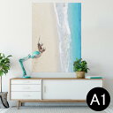 ポスター ウォールステッカー シール式ステッカー 飾り 594×841mm A1 写真 フォト 壁 インテリア おしゃれ 剥がせるwall sticker poster 014963 風景 自然 背景 海 海岸