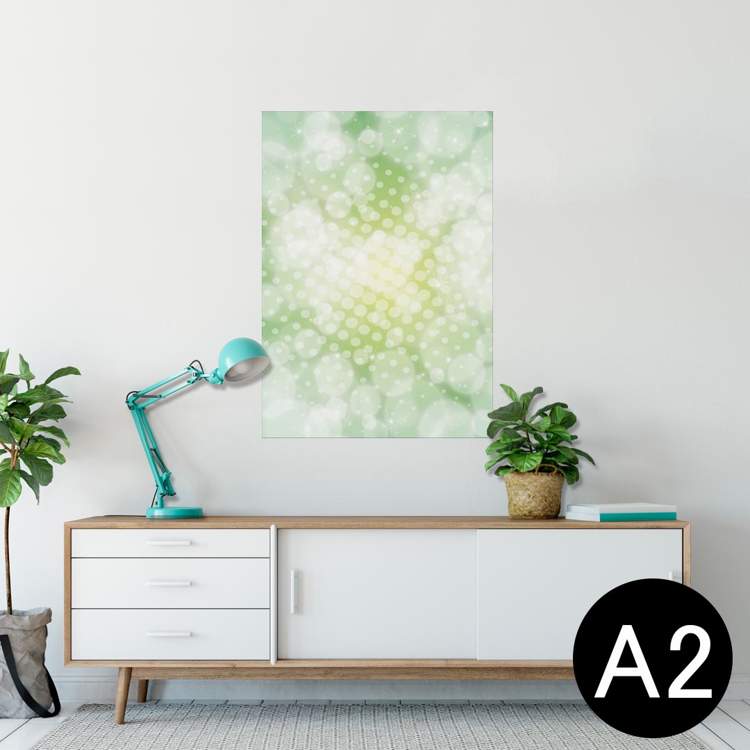 ポスター ウォールステッカー シール式ステッカー 飾り 420×594mm A2 写真 フォト 壁 インテリア おしゃれ 剥がせる wall sticker poster 001809 模様　シンプル　緑