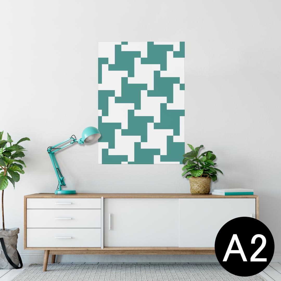 ポスター ウォールステッカー シール式ステッカー 飾り 420×594mm A2 写真 フォト 壁 インテリア おしゃれ 剥がせる wall sticker poster 003922 和風　和柄　緑