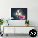 ポスター ウォールステッカー シール式ステッカー 飾り 420×594mm A2 写真 フォト 壁 インテリア おしゃれ 剥がせる wall sticker poster 023049 蝶々 花 写真