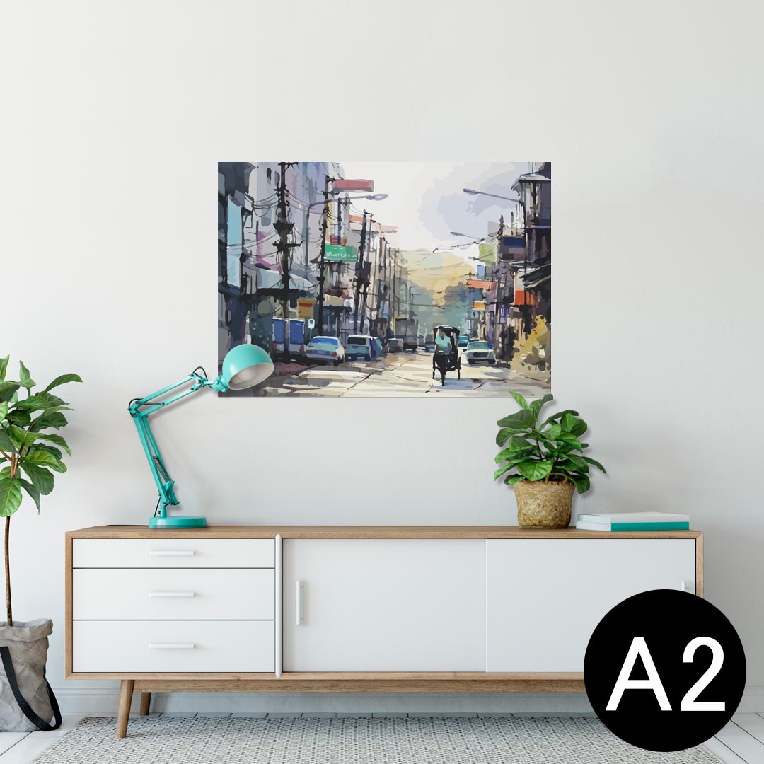 ポスター ウォールステッカー シール式ステッカー 飾り 420×594mm A2 写真 フォト 壁 インテリア おし..