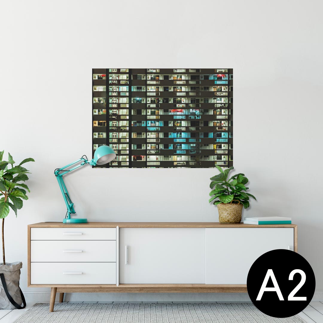 ポスター ウォールステッカー シール式ステッカー 飾り 420×594mm A2 写真 フォト 壁 インテリア おしゃれ 剥がせる wall sticker poster 023797 建物 写真