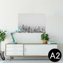 ポスター ウォールステッカー シール式ステッカー 飾り 420×594mm A2 写真 フォト 壁 インテリア おしゃれ 剥がせる wall sticker poster 023805 都市 風景 モノクロ 写真(3)