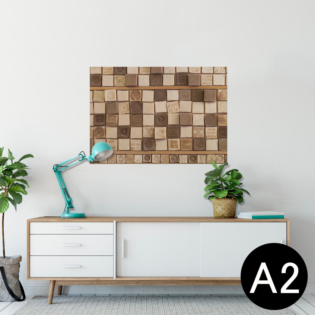 ポスター ウォールステッカー シール式ステッカー 飾り 420×594mm A2 写真 フォト 壁 インテリア おしゃれ 剥がせる wall sticker poster 023813 石鹸 サボン 柄