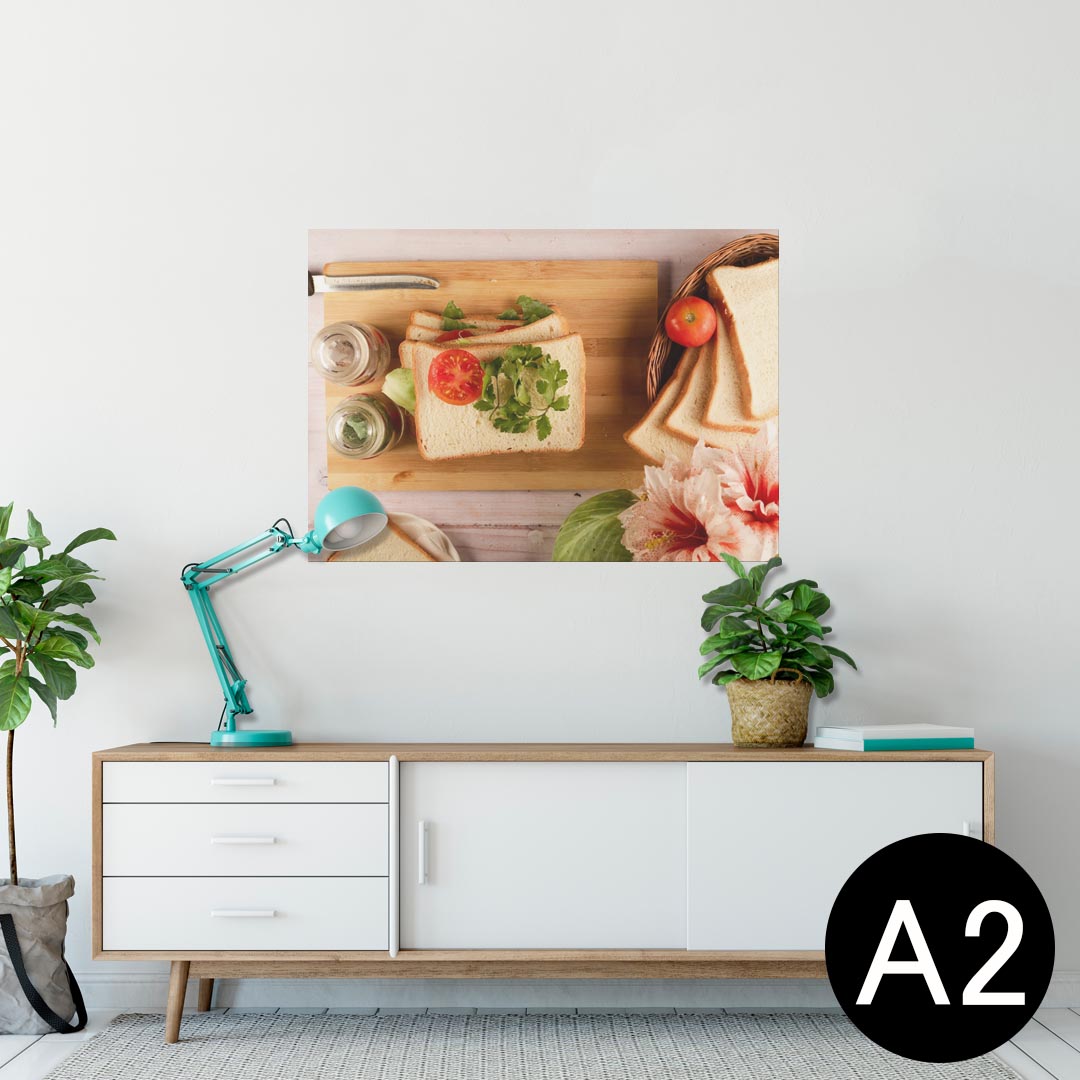 ポスター ウォールステッカー シール式ステッカー 飾り 420×594mm A2 写真 フォト 壁 インテリア おしゃれ 剥がせる wall sticker poster 023889 食べ物 フード 花