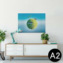 ポスター ウォールステッカー シール式ステッカー 飾り 420×594mm A2 写真 フォト 壁 インテリア おしゃれ 剥がせる wall sticker poster 023987 自転車 植物 ピアノ