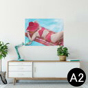 ポスター ウォールステッカー シール式ステッカー 飾り 420×594mm A2 写真 フォト 壁 インテリア おしゃれ 剥がせる wall sticker poster 025714 夏 プール 水着 ドット