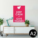 ポスター ウォールステッカー シール式ステッカー 飾り 420×594mm A2 写真 フォト 壁 インテリア おしゃれ 剥がせる wall sticker poster 006281 鳥 英語 文字(3)
