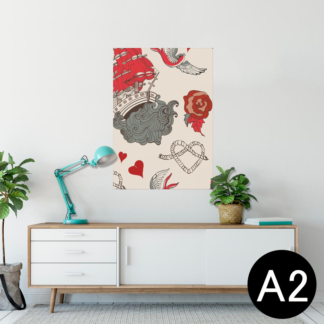 ポスター ウォールステッカー シール式ステッカー 飾り 420×594mm A2 写真 フォト 壁 インテリア おし..