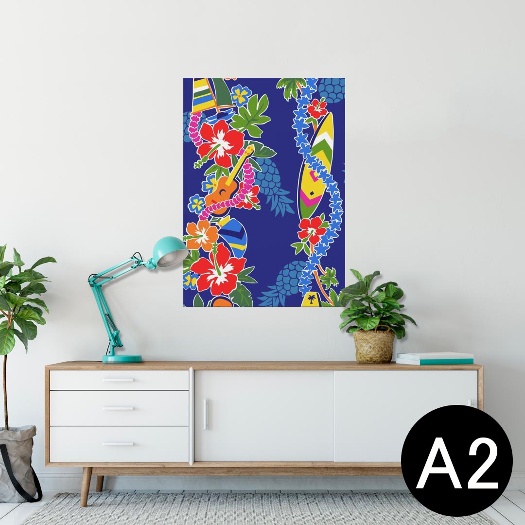 ポスター ウォールステッカー シール式ステッカー 飾り 420×594mm A2 写真 フォト 壁 インテリア おしゃれ 剥がせる wall sticker poster 006872 花　　ハワイ
