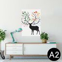 ポスター ウォールステッカー シール式ステッカー 飾り 420×594mm A2 写真 フォト 壁 インテリア おしゃれ 　剥がせる wall sticker poster 009497 フラワー　植物　動物