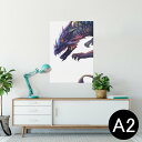 ポスター ウォールステッカー シール式ステッカー 飾り 420×594mm A2 写真 フォト 壁 インテリア おしゃれ 剥がせる wall sticker poster 009923 恐竜　シンプル