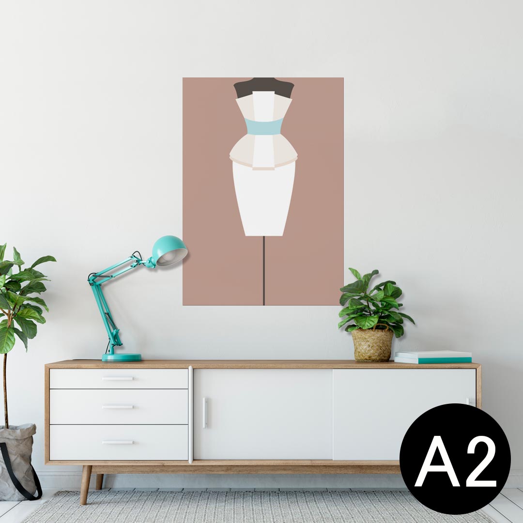 ポスター ウォールステッカー シール式ステッカー 飾り 420×594mm A2 写真 フォト 壁 インテリア おしゃれ 剥がせる wall sticker poster 010118 おしゃれ　ファッション　ドレス