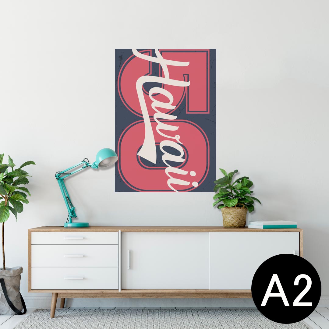 ポスター ウォールステッカー シール式ステッカー 飾り 420×594mm A2 写真 フォト 壁 インテリア おしゃれ 剥がせる wall sticker poster 011624 ハワイ　外国　星
