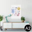 ポスター ウォールステッカー シール式ステッカー 飾り 420×594mm A2 写真 フォト 壁 インテリア おしゃれ 剥がせる wall sticker poster 012172 水着 夏 おしゃれ