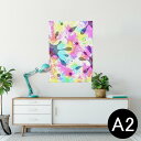 ポスター ウォールステッカー シール式ステッカー 飾り 420×594mm A2 写真 フォト 壁 インテリア おしゃれ 剥がせる wall sticker poster 012603 カラフル ペイント 花火