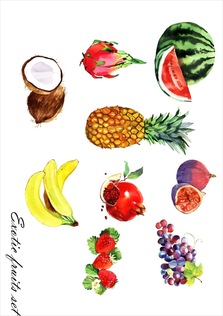 ポスター ウォールステッカー シール式ステッカー 飾り 420×594mm A2 写真 フォト 壁 インテリア おしゃれ 剥がせる wall sticker poster 014726 果物　フルーツ