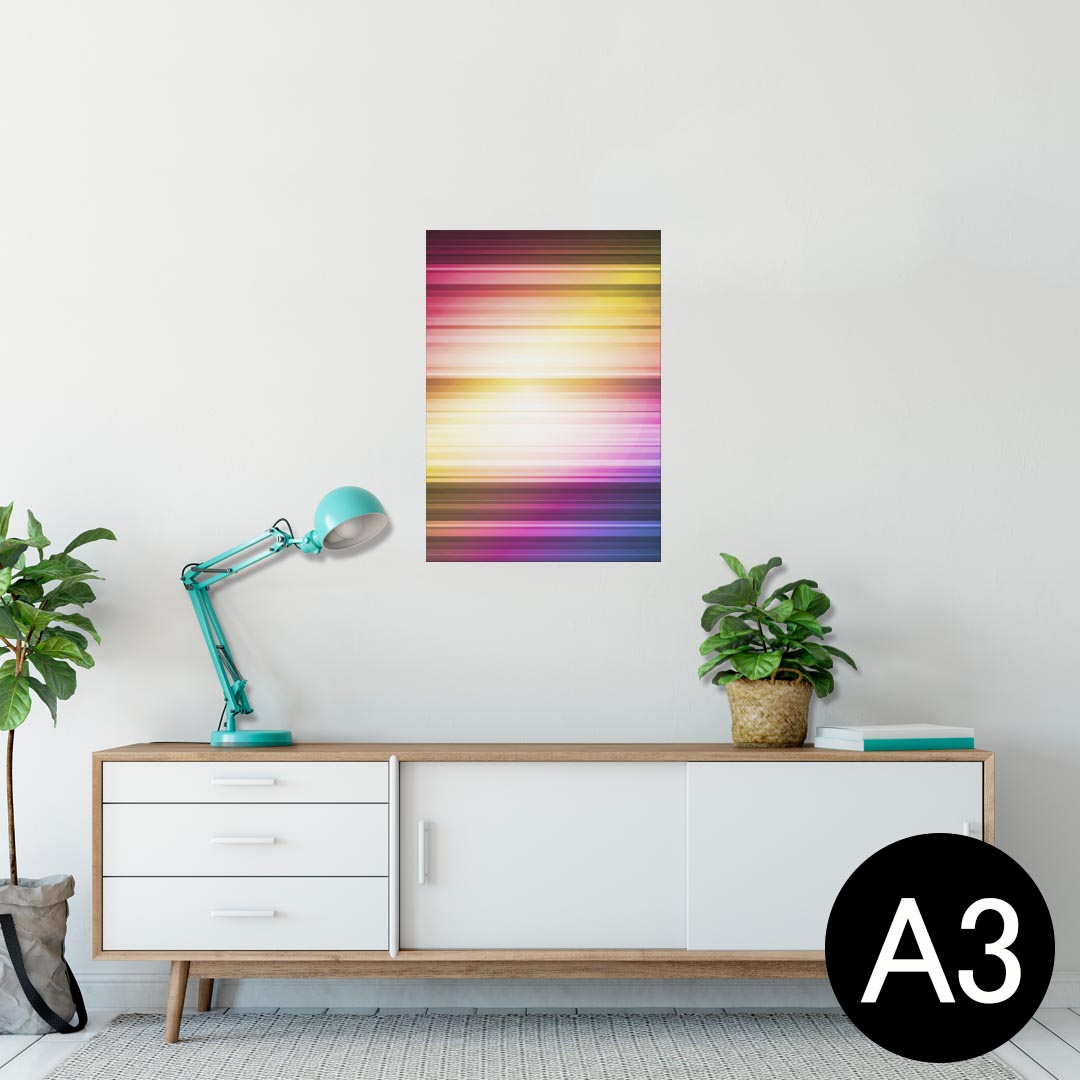 ポスター ウォールステッカー シール式ステッカー 飾り 297×420mm A3 写真 フォト 壁 インテリア おしゃれ 剥がせる wall sticker poster 002295 シンプル　蛍光　カラフル