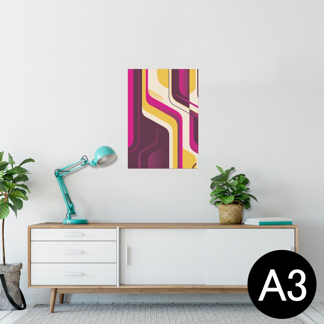 ポスター ウォールステッカー シール式ステッカー 飾り 297×420mm A3 写真 フォト 壁 インテリア おしゃれ 剥がせる wall sticker poster 002954 模様 紫 ピンク