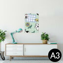 ポスター ウォールステッカー シール式ステッカー 飾り 297×420mm A3 写真 フォト 壁 インテリア おしゃれ 剥がせる wall sticker poster 003968 動物 キャラクター 花
