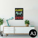 ポスター ウォールステッカー シール式ステッカー 飾り 297×420mm A3 写真 フォト 壁 インテリア おしゃれ 剥がせる wall sticker poster 023382 イラスト ゲーム(3)