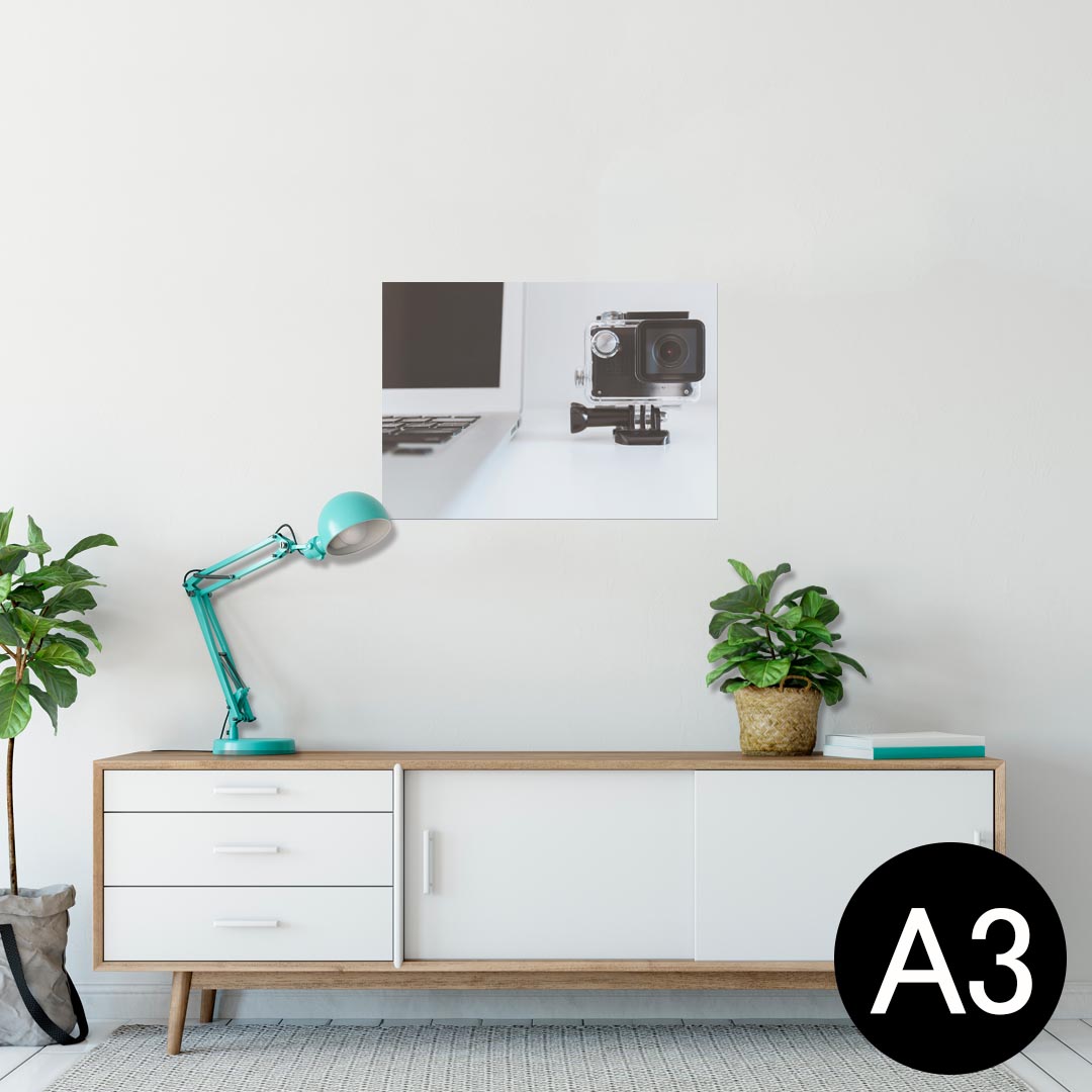 ポスター ウォールステッカー シール式ステッカー 飾り 297×420mm A3 写真 フォト 壁 インテリア おしゃれ 剥がせる wall sticker poster 023875 カメラ　パソコン　写真
