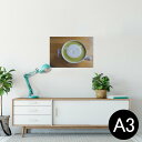 ポスター ウォールステッカー シール式ステッカー 飾り 297×420mm A3 写真 フォト 壁 インテリア おしゃれ 剥がせる wall sticker poster 026027 抹茶 くま 可愛い ラテアート