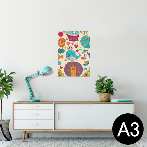 ポスター ウォールステッカー シール式ステッカー 飾り 297×420mm A3 写真 フォト 壁 インテリア おしゃれ 剥がせる wall sticker poster 005298 くじら カエル イラスト ポスター ウォールステッカー シール式ステッカー 飾り 297×420mm A3 写真 フォト 壁 インテリア おしゃれ 剥がせる wall sticker poster 005298 くじら カエル イラスト