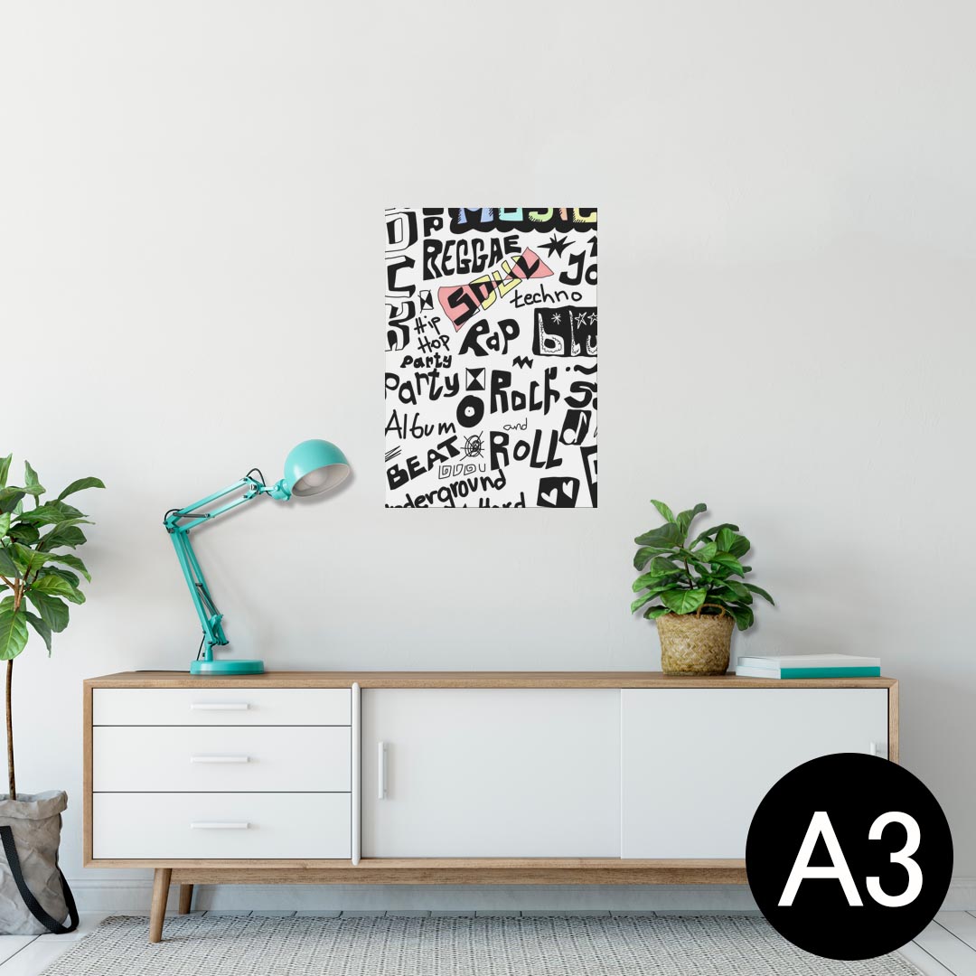 ポスター ウォールステッカー シール式ステッカー 飾り 297×420mm A3 写真 フォト 壁 インテリア おしゃれ 剥がせる wall sticker poster 006180 英語　文字