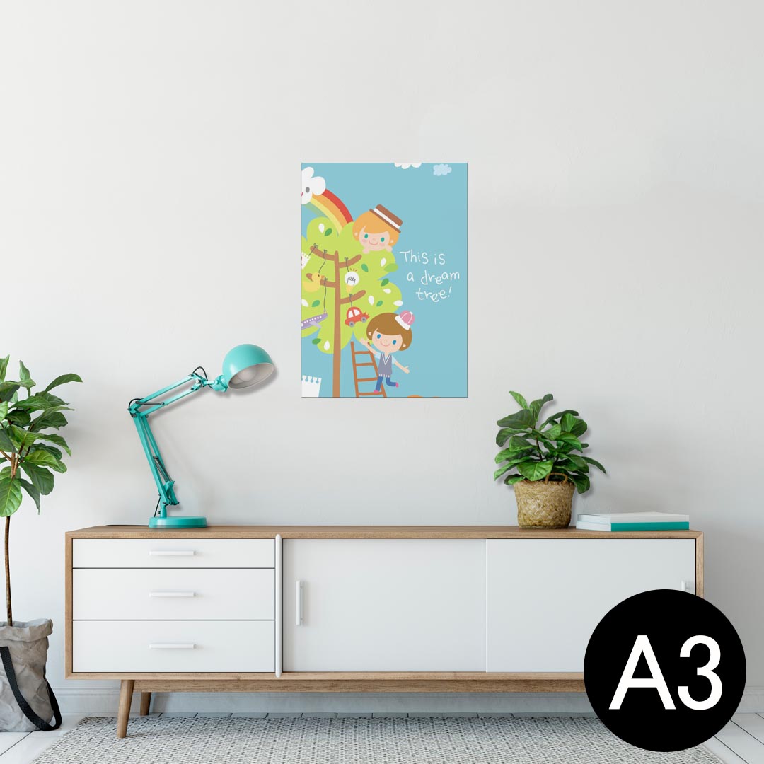 ポスター ウォールステッカー シール式ステッカー 飾り 297×420mm A3 写真 フォト 壁 インテリア おしゃれ 剥がせる wall sticker poster 006287 キャラクター イラスト