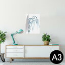 ポスター ウォールステッカー シール式ステッカー 飾り 297×420mm A3 写真 フォト 壁 インテリア おしゃれ 剥がせる wall sticker poster 008928 うさぎ 亀 イラスト