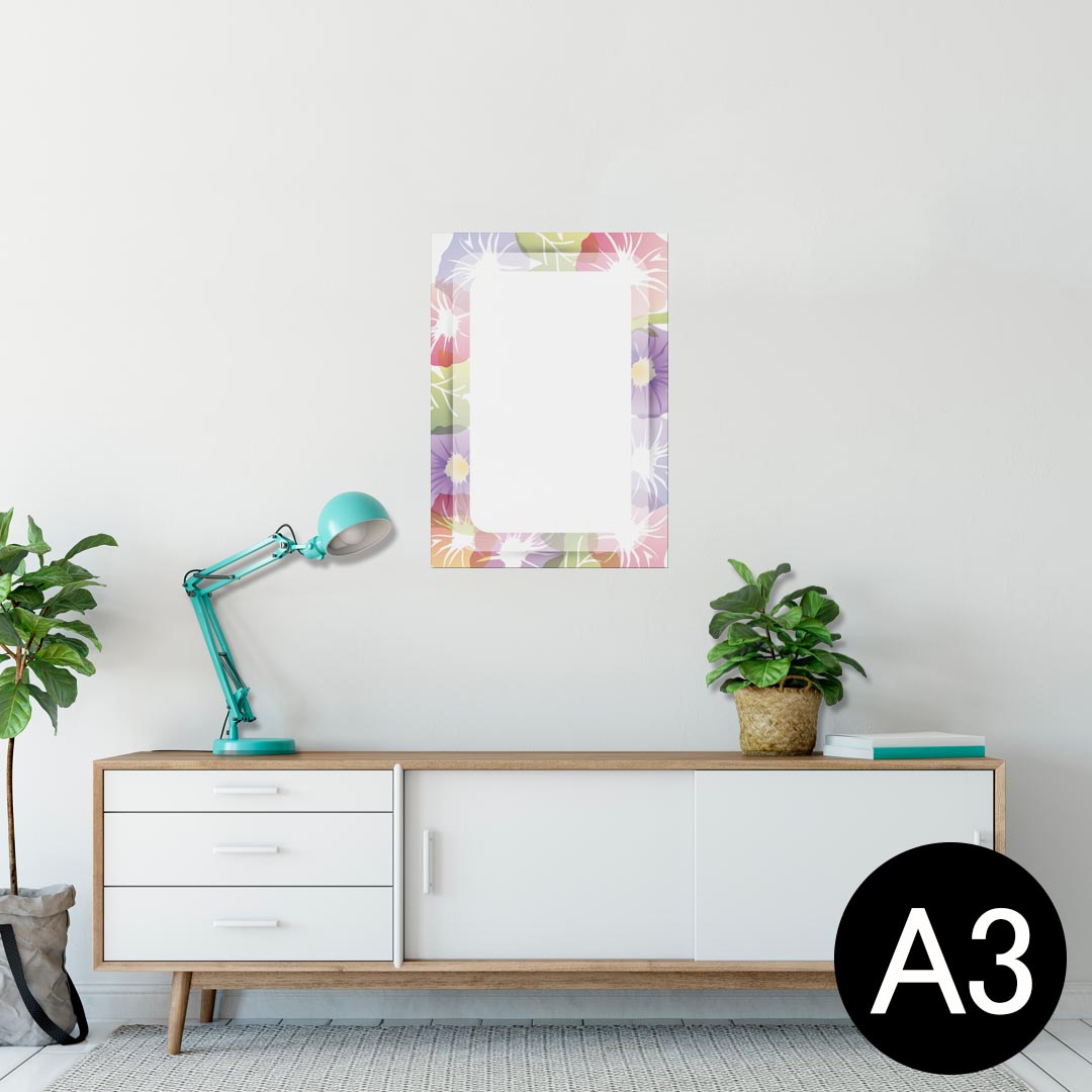 ポスター ウォールステッカー シール式ステッカー 飾り 297×420mm A3 写真 フォト 壁 インテリア おしゃれ 剥がせる wall sticker poster 009227 　カラフル