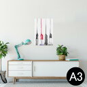 ポスター ウォールステッカー シール式ステッカー 飾り 297×420mm A3 写真 フォト 壁 インテリア おしゃれ 剥がせる wall sticker poster 010913 メイク 口紅 化粧