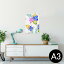 ݥ 륹ƥå 뼰ƥå  297420mm A3 ̿ ե  ƥꥢ   wall sticker poster 011927 ե롡