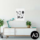 ポスター ウォールステッカー シール式ステッカー 飾り 297×420mm A3 写真 フォト 壁 インテリア おしゃれ 剥がせる wall sticker poster 013244 誕生日 姫 モノトーン