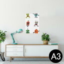 ポスター ウォールステッカー シール式ステッカー 飾り 297×420mm A3 写真 フォト 壁 インテリア おしゃれ 剥がせる wall sticker poster 013503 ロボット　機械