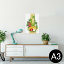 ポスター ウォールステッカー シール式ステッカー 飾り 297×420mm A3 写真 フォト 壁 インテリア おしゃれ 剥がせる wall sticker poster 013570 お正月 門松 椿