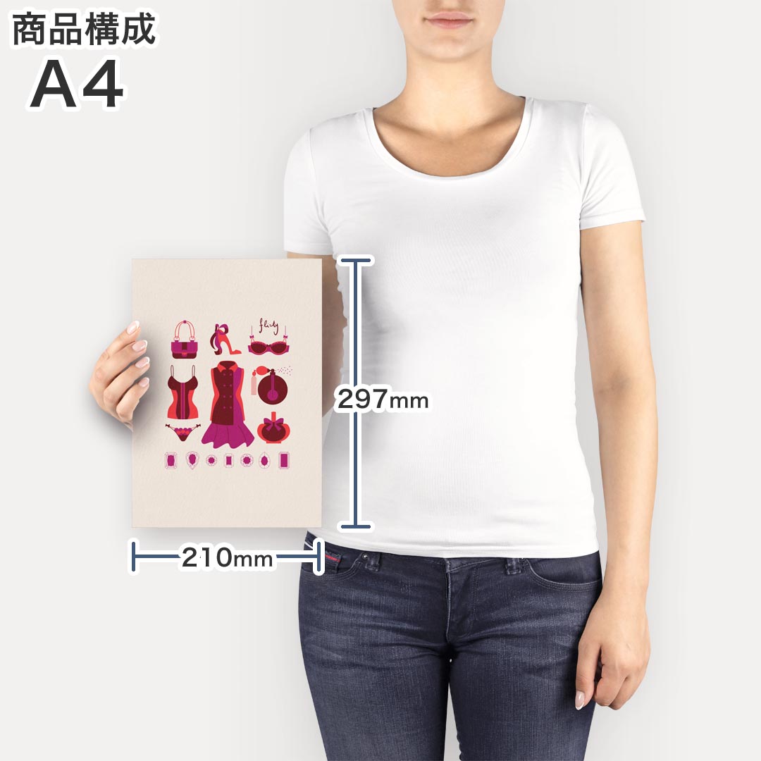 アートパネル 絵 絵画 飾り 選べるサイズ 210×297 mm A4 モダン 玄関 写真 フォト インテリア おしゃれ 010533 おしゃれ　ファッション　ピンク 3