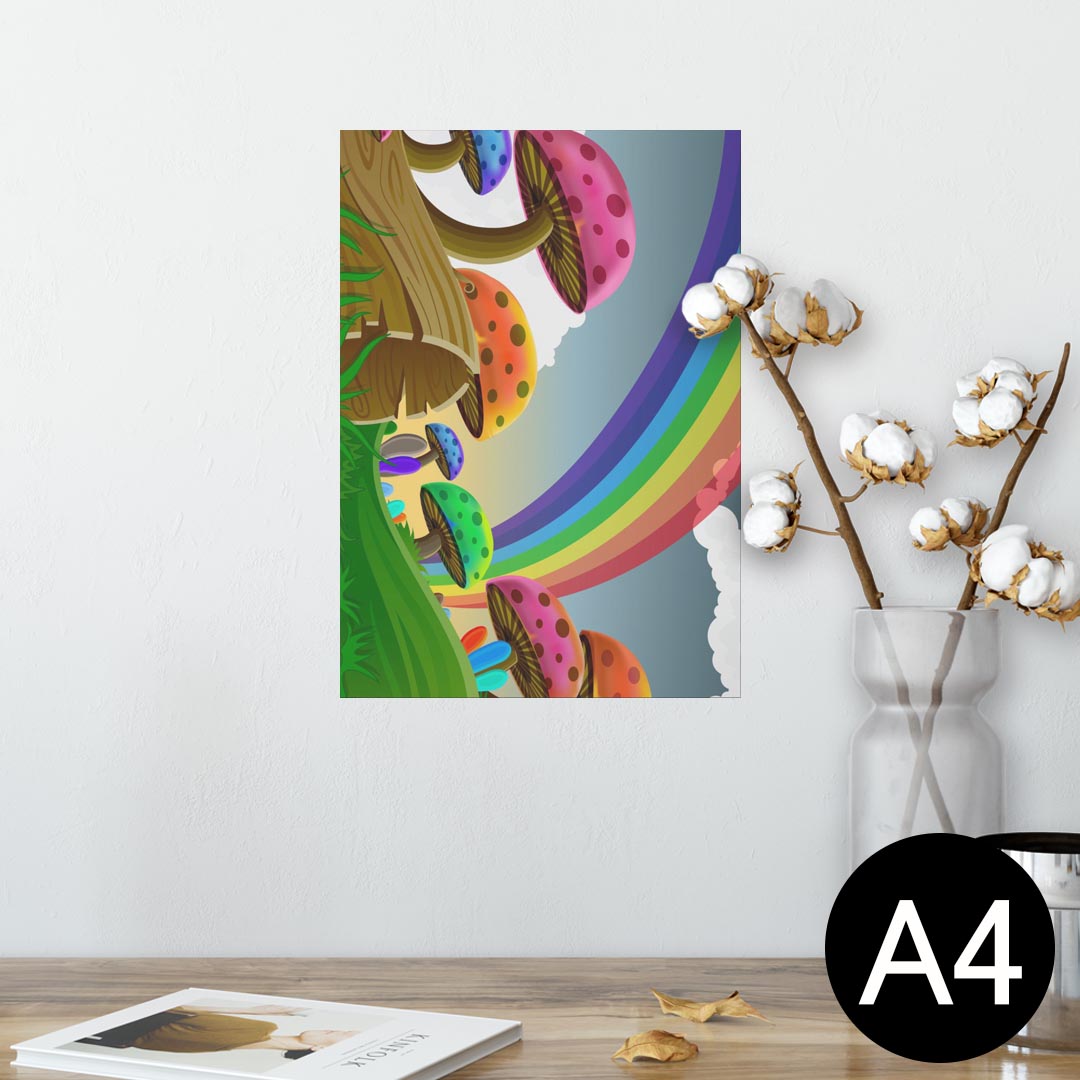 ポスター ウォールステッカー シール式ステッカー 飾り 210×297mm A4 写真 フォト 壁 インテリア おしゃれ 剥がせる wall sticker poster 002552 景色　風景　イラスト