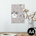 ポスター ウォールステッカー シール式ステッカー 飾り 210×297mm A4 写真 フォト 壁 インテリア おしゃれ 剥がせる wall sticker poster 002709 キャラクター イラスト(3)