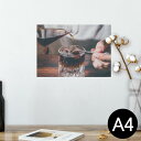 |X^[ EH[XebJ[ V[XebJ[  210~297mm A4 ʐ^ tHg  CeA   wall sticker poster 023146 R[q[@JtF@ʐ^