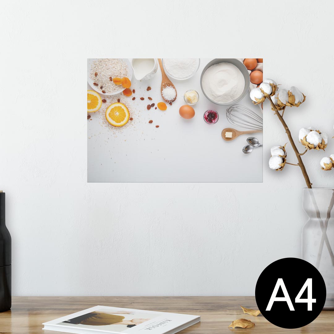 楽天kabeコレポスター ウォールステッカー シール式ステッカー 飾り 210×297mm A4 写真 フォト 壁 インテリア おしゃれ 剥がせる wall sticker poster 023163 食べ物　写真　お菓子