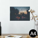 ポスター ウォールステッカー シール式ステッカー 飾り 210×297mm A4 写真 フォト 壁 インテリア おしゃれ 剥がせる wall sticker poster 023194 花火 写真