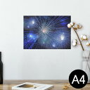 ポスター ウォールステッカー シール式ステッカー 飾り 210×297mm A4 写真 フォト 壁 インテリア おしゃれ 剥がせる wall sticker poster 023280 花火 写真