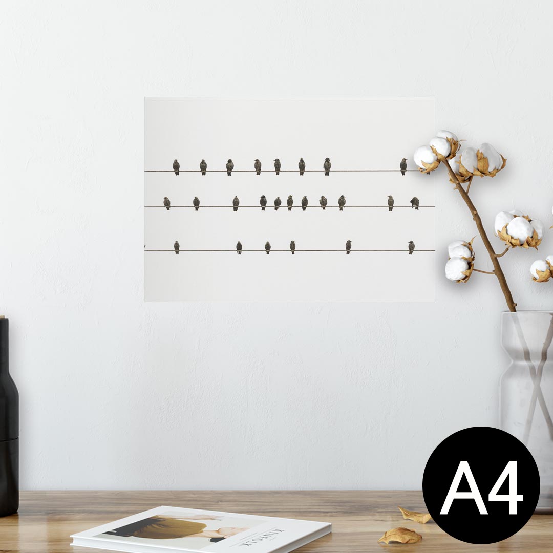 ポスター ウォールステッカー シール式ステッカー 飾り 210×297mm A4 写真 フォト 壁 インテリア おし..