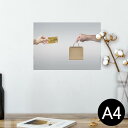 ポスター ウォールステッカー シール式ステッカー 飾り 210×297mm A4 写真 フォト 壁 インテリア おしゃれ 剥がせる wall sticker poster 025697 ショッピング　パソコン　バック