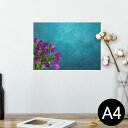 ポスター ウォールステッカー シール式ステッカー 飾り 210×297mm A4 写真 フォト 壁 インテリア おしゃれ 剥がせる wall sticker poster 025717 花 チューリップ